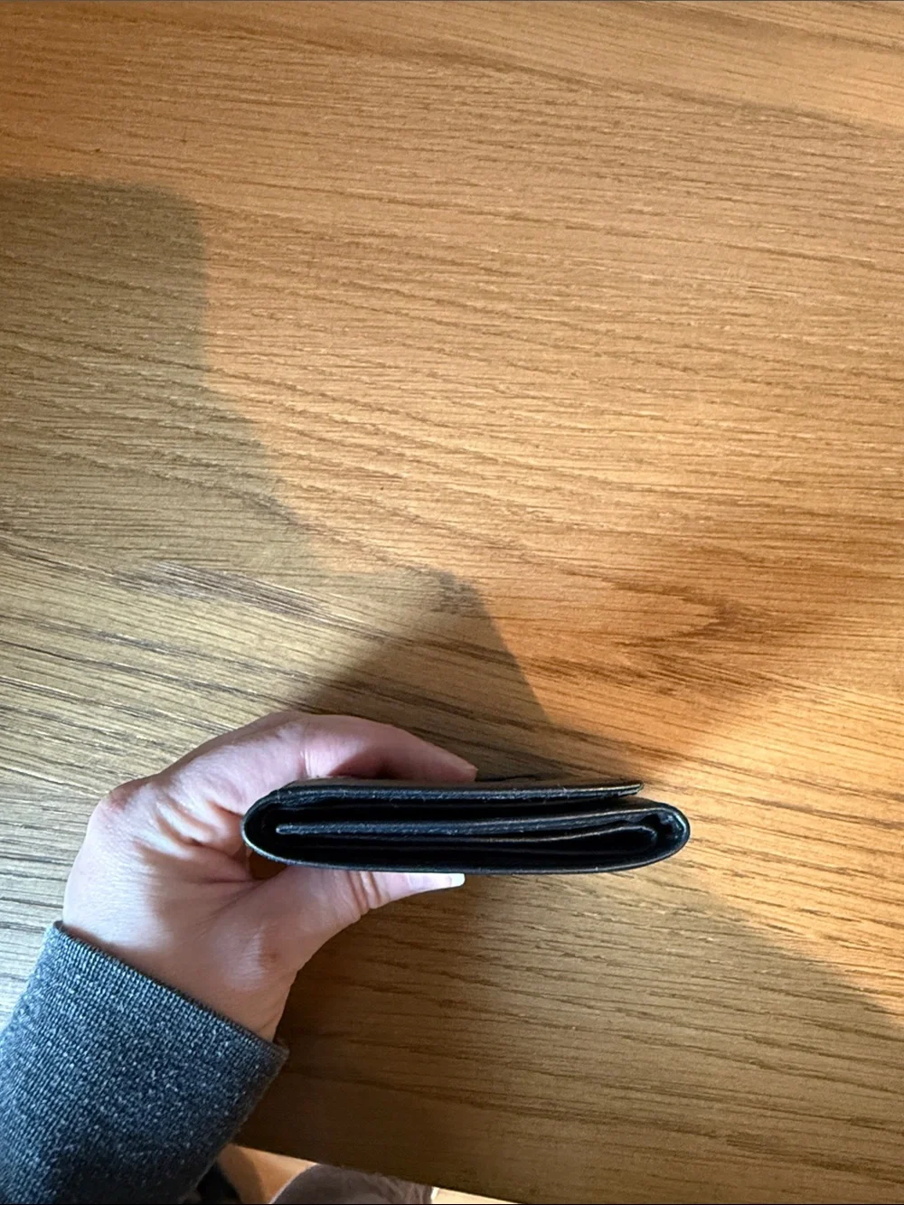 Bosca Black Leather Trifold Card & Key Holder